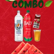 Combo: Combo vodka ousadia energético melancia - Combo (Ingredientes: 01 Energético, 01 Vodka, 02 Copão, 04 Gelos)
