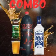 Combo: Combo vodka komaroff energético tradicional - Combo (Ingredientes: 01 Energético, 01 Vodka, 02 Copão, 04 Gelos)