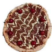 Doces: Brigadeiro - Pizza Grande (Ingredientes:  Chocolate, Chocolate Branco,  Chocolate Granulado, Cereja)
