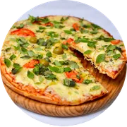 As Mais Pedidas: Margherita - Pizza Grande (Ingredientes: Manjericão, Molho, Mussarela, Orégano, Tomate)