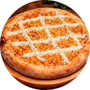 Premium: Pirarucu Cremoso - Pizza Grande (Ingredientes: Molho, musarela, Orégano, Pirarucu Desfiado, Requeijão Cremoso)