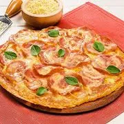 Promocional: azeitona - molho, mussarela, azeitonas fatiada, tomate e oregano