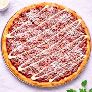Doces: Goiabada c/ Leite - Pizza Grande (Ingredientes: Goiabada, Queijo Mussarela, Leite em pó, Chocolate Branco)