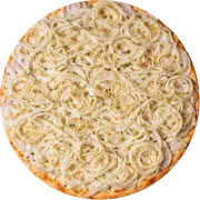 Tradicionais: Cebola Na Manteiga - Pizza Grande (Ingredientes: Cebola na Manteiga, Molho de Tomate, Mussarela, Orégano)