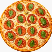 Tradicionais: Marguerita - Pizza Grande (Ingredientes: Manjericão, Molho de Tomate, Mussarela, Orégano, Tomate Fatiado)