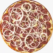 Tradicional: Siciliana - Pizza Grande (Ingredientes: Calabresa Fatiada, Cebola, Molho de Tomate, Mussarela, Orégano, Parmesão)