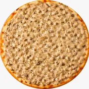 Especiais: Strogonoff - Pizza Grande (Ingredientes: CREME DE LEITE, iscas de carne, Molho de Tomate, Mussarela, Orégano)