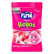 Salgadinhos, Chocolate e Bolachas: BALA FINI BEIJOS 15G - 15G