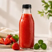 Suco: Suco de Morango 500ml - Refrescante, naturalmente doce e cheio de sabor. Nosso suco de morango é preparado com frutas selecionadas, resultando em uma bebida leve, equilibrada e super aromática. Perfeito pra quem quer algo fresco, gostoso e com aquele toque natural que faz diferença.Ideal para acompanhar sua refeição.