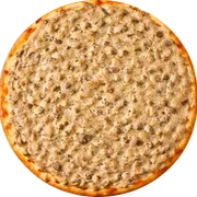 Especiais: Strogonoff - Pizza Grande (Ingredientes: CREME DE LEITE, iscas de carne, Molho de Tomate, Mussarela, Orégano)