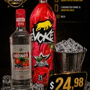 *Promoção*: Kit Promoção Vodka+Evoque+Gelo - 2lt