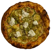Tradicionais: Zuchini - Pizza Gigante (Ingredientes: Molho de Tomate, Mussarela, Abobrinha, Ricota, Parmesão)