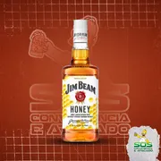 Whisky: Whisky Estadunidense Jim Beam Honey 1L)