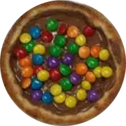ESFIHAS DOCES: ESFIHA CONFETE - CHOCOLATE E CONFETE