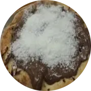 ESFIHAS DOCES: ESFIHA PRESTÍGIO - CHOCOLATE E COCO RALADO