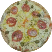 Promocionais: Napolitana - Pizza Grande (Ingredientes: Molho de Tomate Artesanal, Mussarela Derretida, Rodelas Frescas de Tomate, Parmesão Ralado, Azeitonas Sem Caroço)