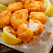 Empanados: Peixe empanado 200g - Peixe branco empanado na farinha panko