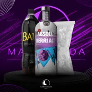 Kit Vodka: Combo Absolut Açaí com Baly + Gelo)