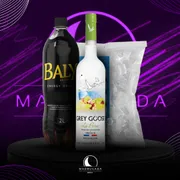 Kit Vodka: Combo Grey Goose Pera 750ml c/Baly + Gelo 3kg)