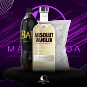 Kit Vodka: Combo Absolut Baunilha com Baly + Gelo)