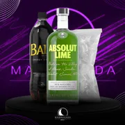 Kit Vodka: Combo Absolut Lime c/Baly + Gelo 3kg)