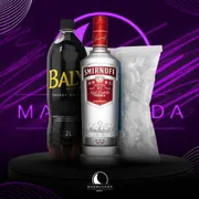 Kit Vodka: Combo Smirnoff com Baly + Gelo)