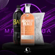 Kit Vodka: Combo Absolut Pêssego Com Baly + Gelo)