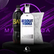 Kit Vodka: Combo Absolut Tradicional Com Baly + Gelo)