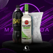 Kit Vodka: Combo Bacardi 700ml com Baly + Gelo)