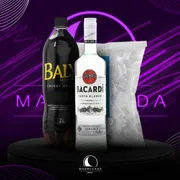 Kit Vodka: Combo Bacardi Carta Blanca c/Baly + Gelo)