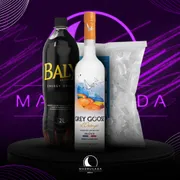 Kit Vodka: Combo Grey Goose Laranja 750ml c/Baly + Gelo 3kg)