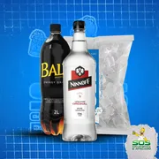 Promoção de Combos: Combo Ninnoff Vodka Pet + baly 2l+ gelo 3kg)