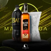 Kit Whisky: Combo Black Fire 1L c/Baly + Gelo 3kg)
