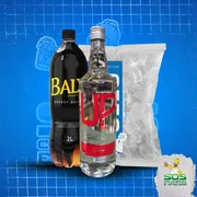 kit vodka com baly: Kit UP Morango + Baly 2L + Gelo 3kg)