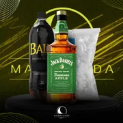 Kit Whisky: Combo Jack Daniels Maça Verde com Baly + Gelo)