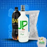 kit vodka com baly: Kit UP Maçã + Baly 2L + Gelo 3kg)