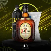 Kit Whisky: Combo Old Parr 1L com Baly + Gelo)