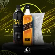 Kit Whisky: Combo Black Label 1LT com Baly + Gelo)
