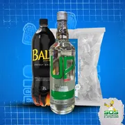 kit vodka com baly: Kit UP Limão + Baly 2L + Gelos 3kg)