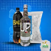 kit vodka com baly: Kit UP Coco + Baly 2L + Gelo 3kg)
