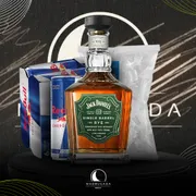 Kit Whisky c/6 Red Bull: Combo Jack Daniel´s Single Barrel c/6 Red Bull + Gelo)