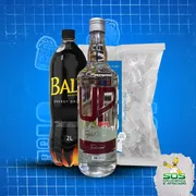 kit vodka com baly: Kit UP Tradicional + Baly 2L + Gelo 3kg)