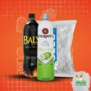 Kits de Gin 1: Gin Eternity Maçã Verde + Baly 2L + Gelo 3kg)