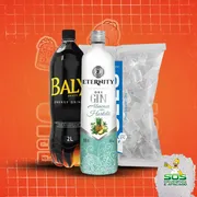 Kits de Gin 1: Gin Eternity Abacaxi com Hortelã + Baly 2L + Gelo 3Kg)