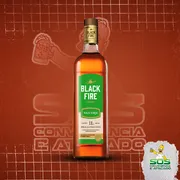 Whisky: Black Fire Maçã Verde 1L)