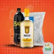 Kits de Gin 1: Rocks Limão Siciliano + Baly 2L + Gelo 3kg)