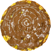Doces: Bananex Choco Preto - Pizza Grande (Ingredientes: Banana, Base Muçarela, Chocolate Preto)