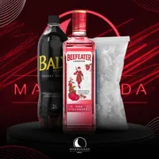 Kit Gin: Combo Beefeater Pink 1L c/Baly + Gelo)