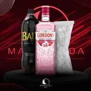 Kit Gin: Combo Gordon´s Pink com Baly + Gelo)