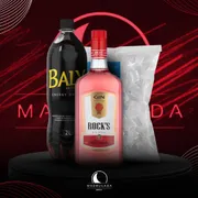 Kit Gin: Como Gin Rocks Watermelon c/Baly + Gelo)